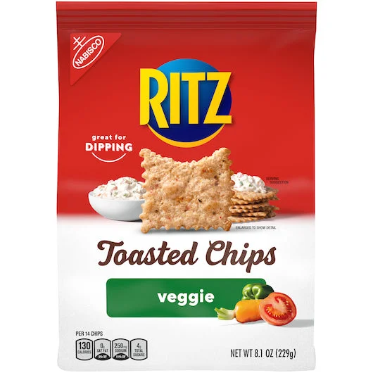 Ritz Wheat Thins Toasted Vegetable Chips-8.1 oz.-6/Case