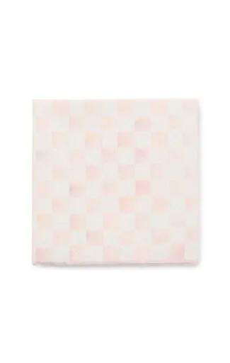 rosy check cocktail paper napkins
