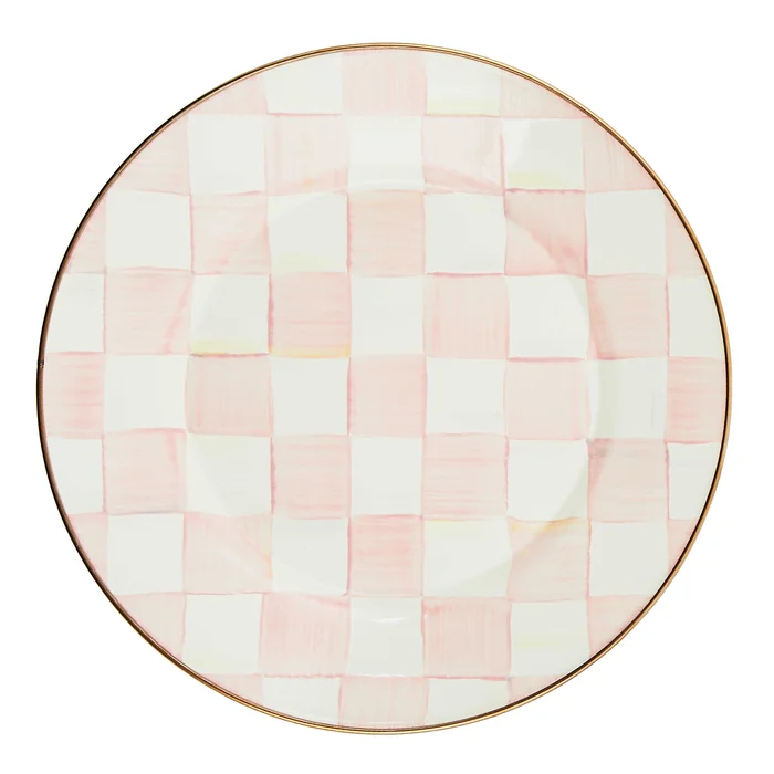 rosy check dinner plate