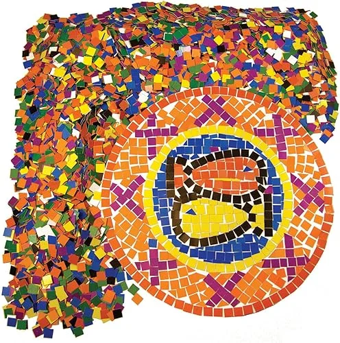 Roylco Double Color Mosaic Squares, Pack Of 10000 Squares