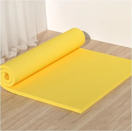 Rubber Foam Wall Liner Protector, Self-Adhesive Stadium Door Parking Baffle Protector, 0.39 Thick(Yellow,39.3×157.4in/100x400cm)