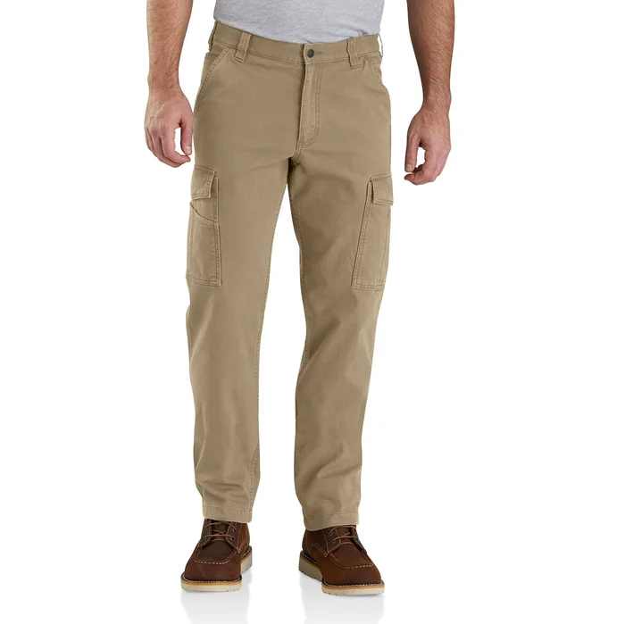 Rugged Flex Relaxed Fit Canvas Cargo Work Pant W38 Dark Khaki