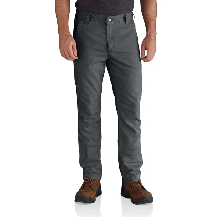Rugged Flex Straight Fit Canvas 5-pocket Tapered Work Pant W38 Shadow
