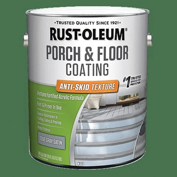 RUST-OLEUM 262365 Porch and Floor Coating, Dove Gray, Liquid