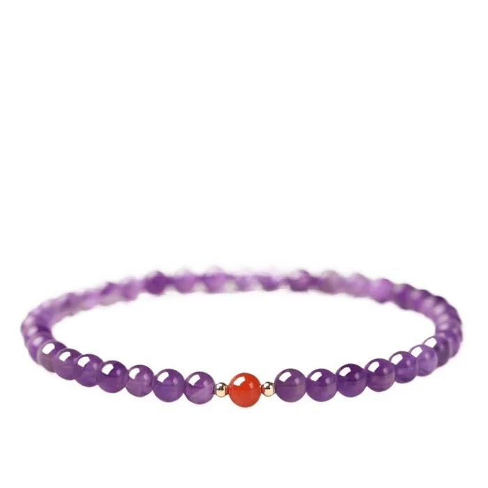 Ruyi Cultural And Creative Purple Crystal Bracelet (8mm) * 1 Piece