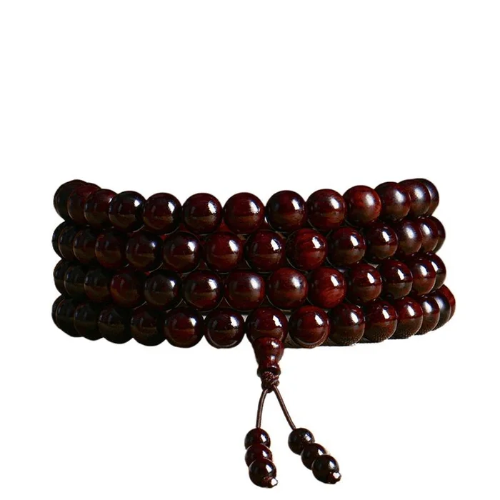 Ruyi Cultural And Creative Small Leaf Purple Sandalwood Cultural Play Hand Buddha Bead Plate Play * 1 Piece