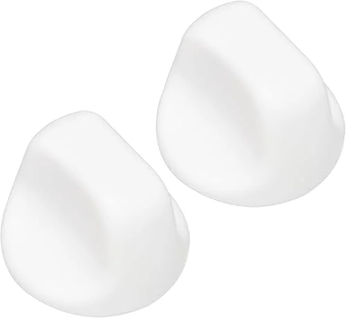 S600349 Range Hood Knob S99360233 Fan Knob Replacement Parts for Kitchen Appliances Stove Fan and Light Replacement Knob White 2PCS