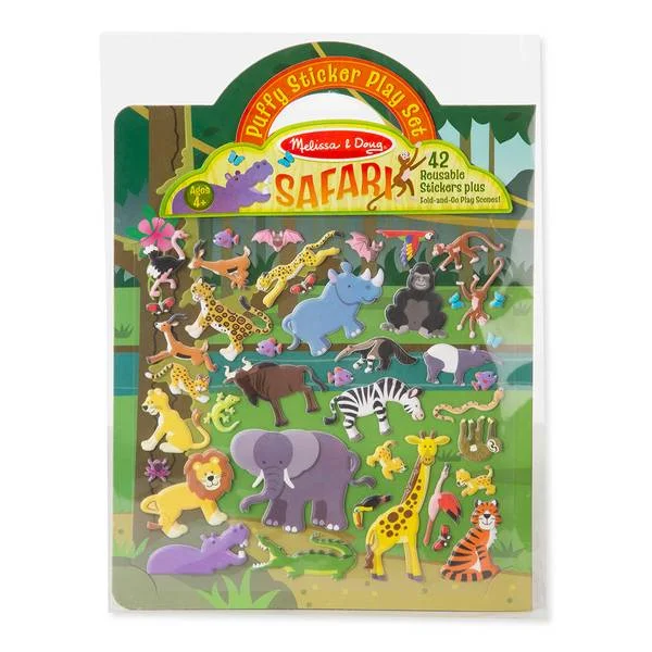 Safari Puffy Sticker Play Set