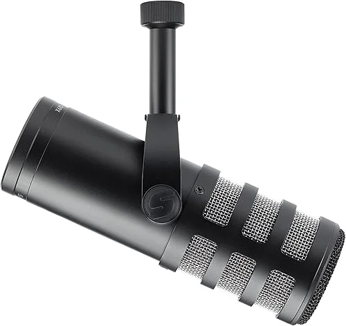 Samson Q9x Dynamic Broadcast Mic for Podcasting, Streaming and Studio Recording Black