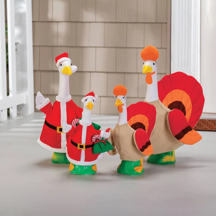 Santa and Turkey Goose, Baby and Outfits Bundle by Gaggleville®