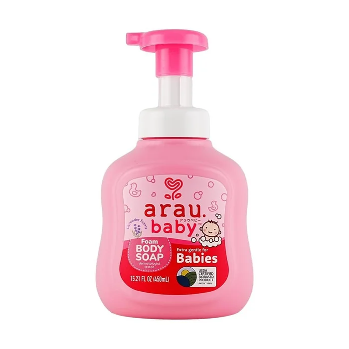 SARAYA ARAU Shinxi Children's Foaming Body Wash Lavender Scent 450ml
