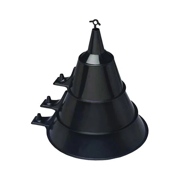 Scepter 03590 Funnel Set, HDPE, Black