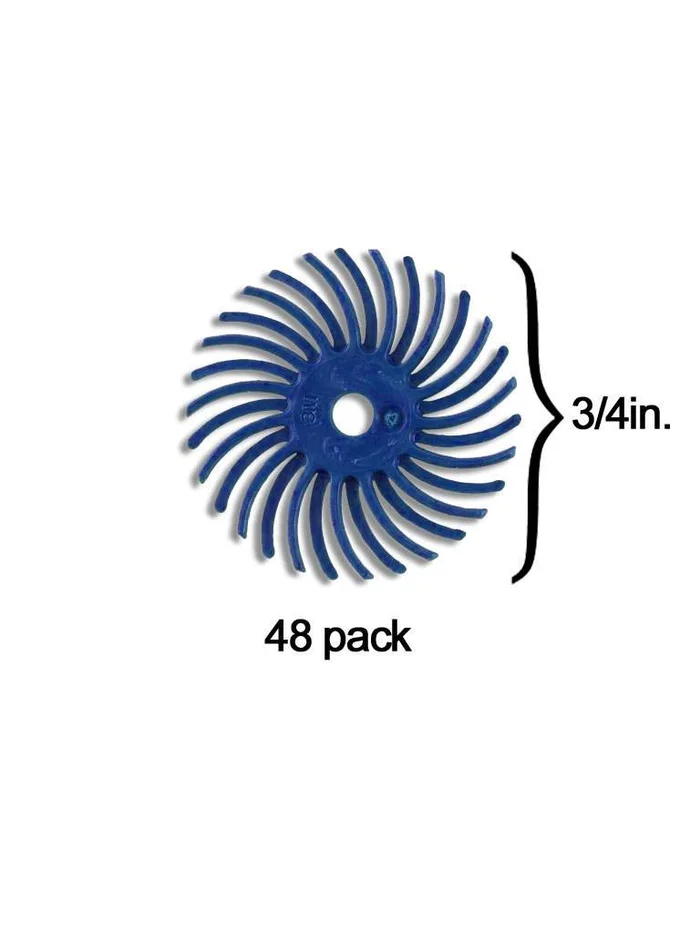 Scotch-Brite™ Radial Bristle Disc 3/4” Blue 400Grit (48 Pack)