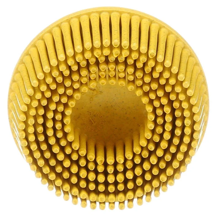 Scotch-Brite™ Roloc™ Bristle Brush 2” TR Yellow 80 Grit