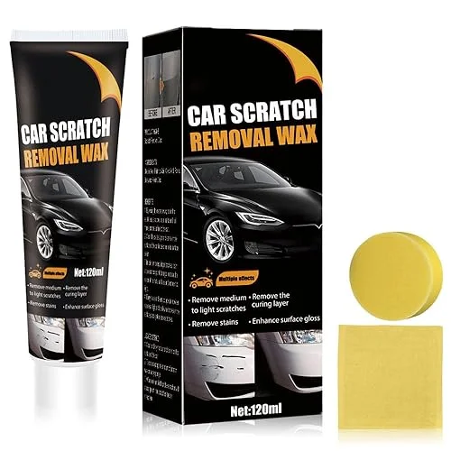 Scratch Remover for Vehicles, 2025 New Car Scratch Repair Paste, Upgrade Car Paint Scratch Repair Polishing Wax, Car Scratch Remover Kit with Wipe and Sponge for Car Vehicles Deep Scratches (1)