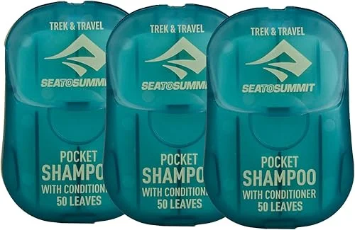 Sea to Summit Trek and Travel Pocket Conditioning Shampoo, 3-Pack