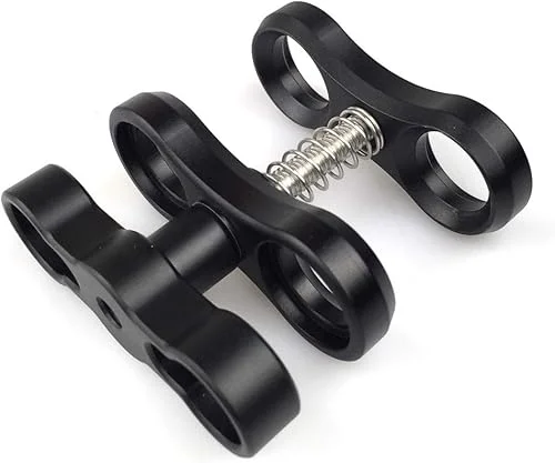 Seafrogs Aluminum Alloy Clamp Ball Joint Bracket Arm Two Section Holder Diving Essential Accessory Light Combination Fixed Clamp CP-2