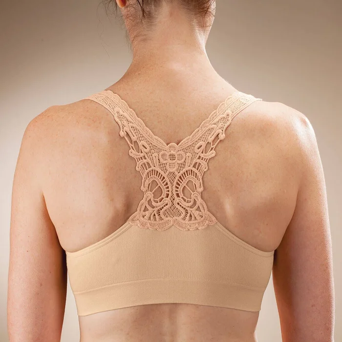 Seamless Lace Racerback Bra