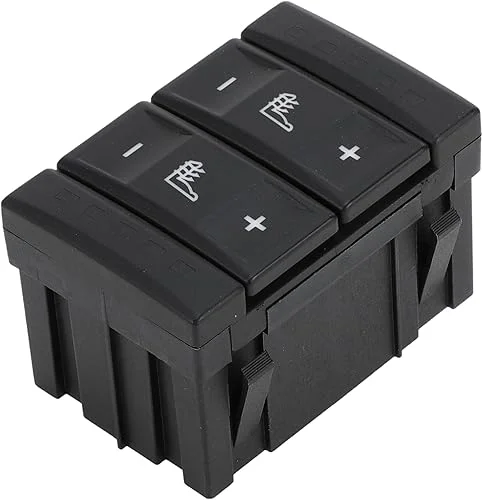 Seat Heating Button Control Switch No.6M2T19K314AC Car Adjust Recline Recliner Switch for Ford Galaxy MK 3 S-MAX 2006-2015 Plastic Black
