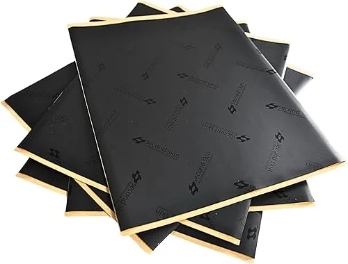 Second Skin Damplifier Pro Butyl Rubber Sound Deadening Mat (2mm) – 12” x 10” CLD Tiles for Car Sound Deadening (10 Sq Ft, 12 Tiles) – Made in USA