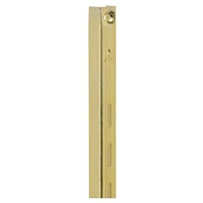 Series 180 Shelf Standard, Brass-finish Steel, 3-ft., Must Purchase In Quantities Of 10