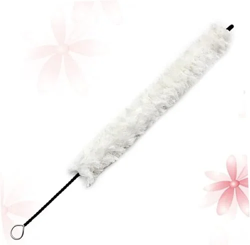 SHOWERORO Flute Cleaning Brush White Cotton Cleaner for Flute Maintenance Music Instrument Accessories Essential Flute Brush Cotton Brush for Woodwind
