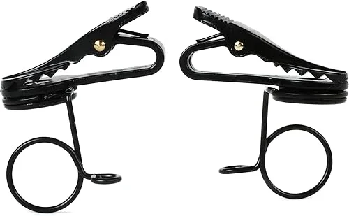 Shure RK183T1 Single Mount Tie-Clips For MX183, MX184, MX185, Wl183, Wl184, & Wl185, Set of 2, Black