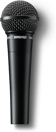 Shure SM58 Pro XLR Dynamic Microphone – Professional Studio & Live Performance Cardioid Mic for Vocals, Podcasting, and Recording, Special Black Edition
