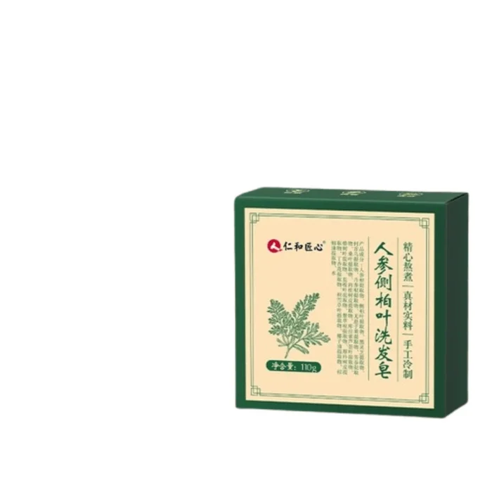Side Cedar Leaf Shampoo Soap Handmade Chinese Herbal He Shou Wu Herbal Oil Control 110g