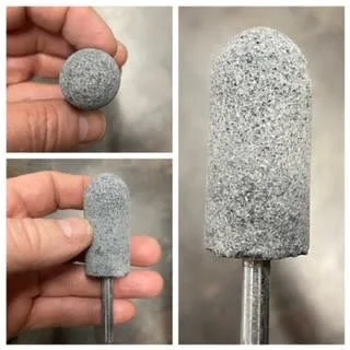 Silicon Carbide Mounted Stone #21L Bullnose 2×1″D (1/4” Shank)