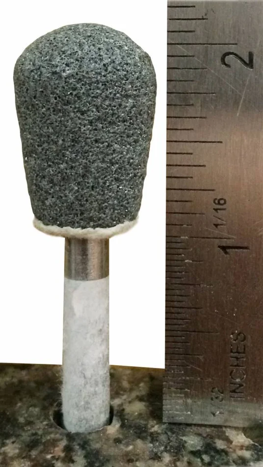Silicon Carbide Mounted Stone #23 Teardrop 3/4×1 (1/4” Shank)