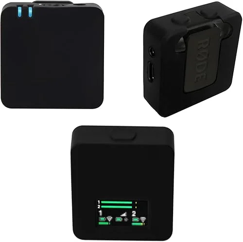 Silicone Case for RODE Wireless GO II/ME/PRO, MIC Silicone Protective Cover (3 Pieces, Black)