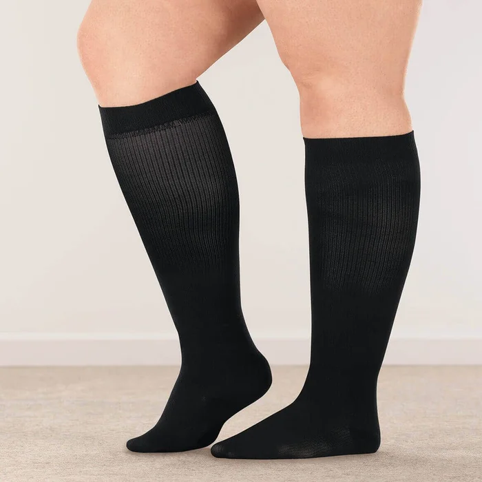 Silver Steps™ Wide Calf Compression Socks, 15–20 mmHg