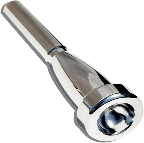 Silver Trumpet Mouthpiece, 7C 5C 3C 1C 1.5C Trumpet Mouthpiece Brass Trumpet Mouthpiece Silver Plating Trumpet Mouthpiece Replacement(1C)