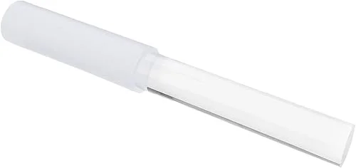 Singing Bowl Mallet Clear Acrylic Base Rubber Striker Mallet for Playing Quartz Crystal Singing Bowl with Bundle Pocket (Clear)