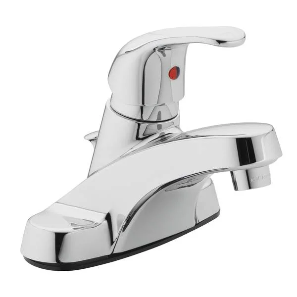 Single Handle Low-Arc Chrome Bathroom Faucet