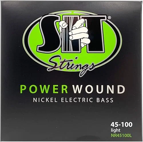 SIT Strings Power Wound Nickel Bass Guitar Strings (S.I.T.), 4-String Bass Light 45-100, NR45100L
