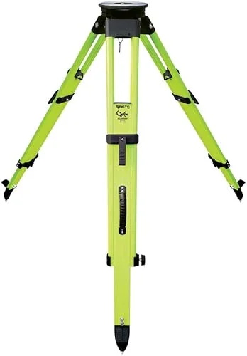 SitePro Robotic Fiberglass Tripod Salamander Tripod Fluorescent Green