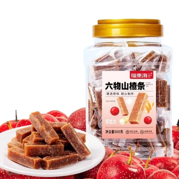 Six Things Hawthorn Sticks Add Chen Pi Chicken Nei Jin Yam Poria Hawthorn Slices Dried Snacks 500g