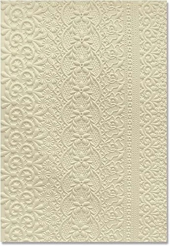 Sizzix 3D Embossing Folder-Lace by Eileen Hull, Grey 6