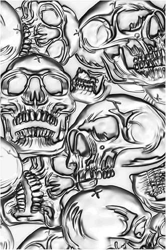Sizzix Sizzx 3-D Texture Fades Embossing Folder Skulls by Tim Holtz | 665771 | Chapter 3 2022, Multicolor