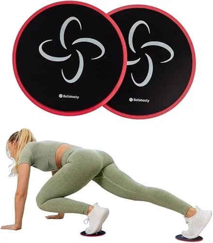 Sliders for Working Out – Low-Impact, High-Intensity Core Workout Equipment – Exercise Sliders for Carpet, Hardwood, or Tiled Floors
