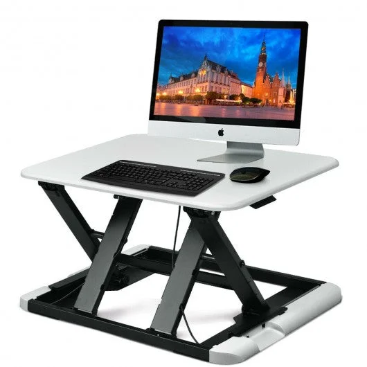 Slim 8 Adjustable Standing Folding Lap Desk-White