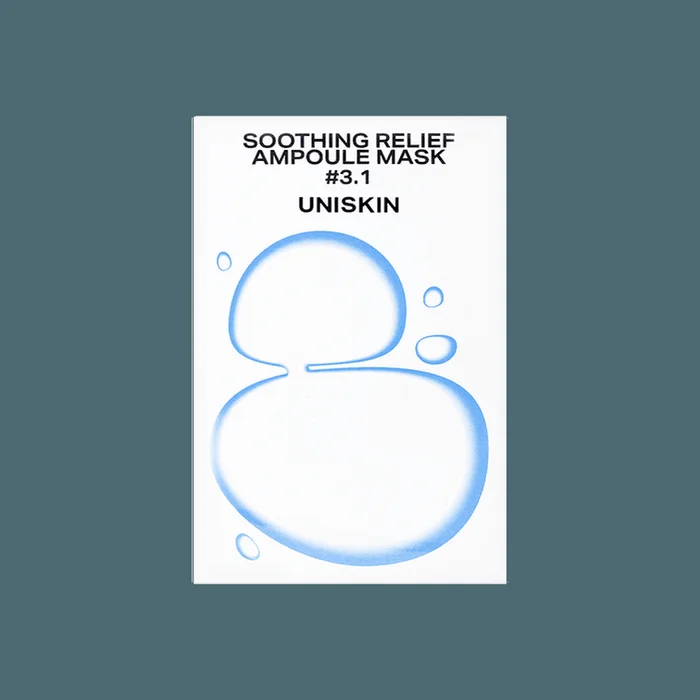 Small blue elastic ampoule revitalizing and soothing facial mask 5 pieces