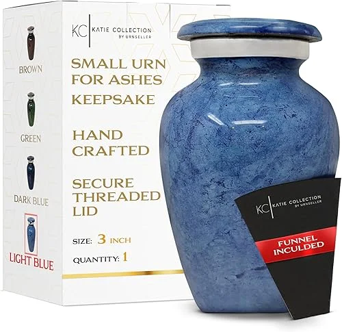 Small Cremation Urn for Human Ashes Keepsake – Miniature Memorial Urns for Ashes, Personal Cremation Keepsake for Ashes, Mini Ash Holder, Elegant Tribute for Loved Ones, Compact Memorial Container