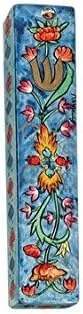 Small Wooden Pomegranates Design – Mezuzah Scroll Case For Door Lintel (MZS-7)