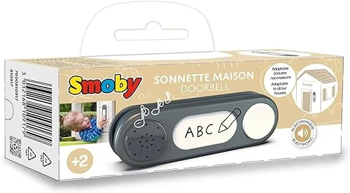 Smoby – 810917 Electronic Doorbell – Smoby – Outdoor Home Accessory – Suitable for Ages 2 and Above – Grey