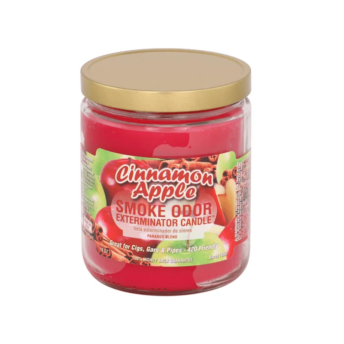 Smoke Odor Exterminator 13 oz Jar Candle, Cinnamon Apple