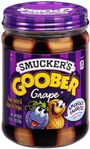 Smucker’s Goober Grape Jelly And Peanut Butter-18 oz.-12/Case