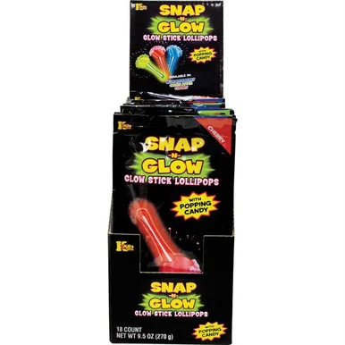 Snap N Glo Lollipop & Popping Candy (18pc)